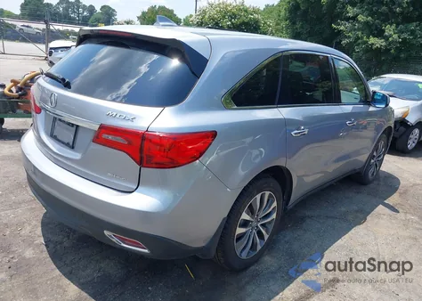 2016 Acura Mdx Technology Acurawatch Plus Packages/Technology Package из США, поврежденный, VIN 5FRYD4H41GB012545